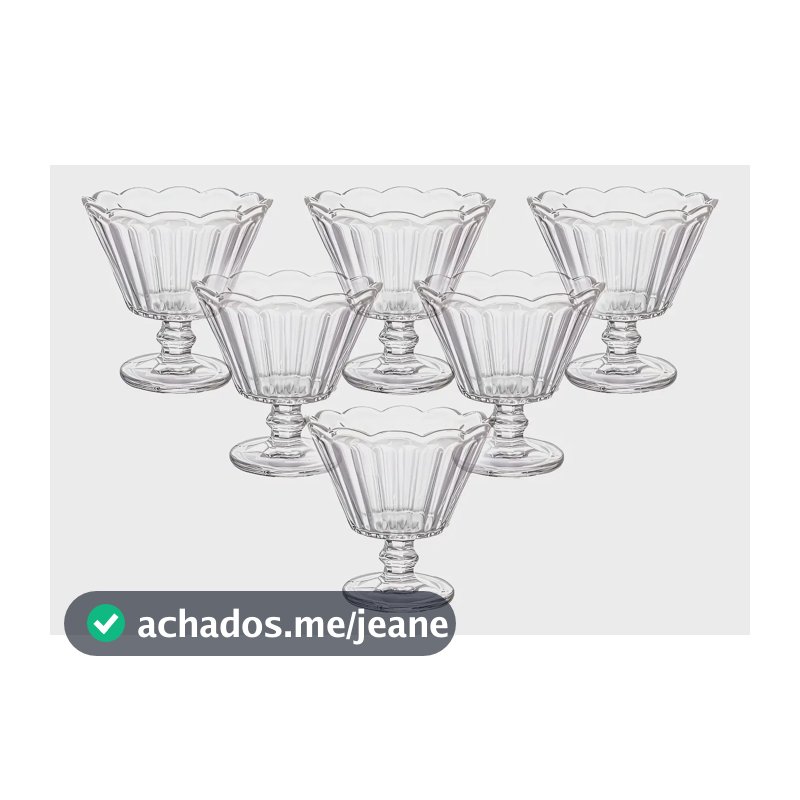 Taça De Vidro Haus Concept Lotus 150ml Para Sobremesas Cor Transparente