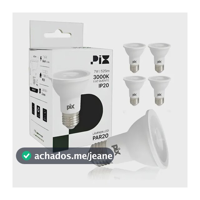 Kit 10 Lâmpada Led Par 20 7w E27 Bivolt 127v/220v Pix