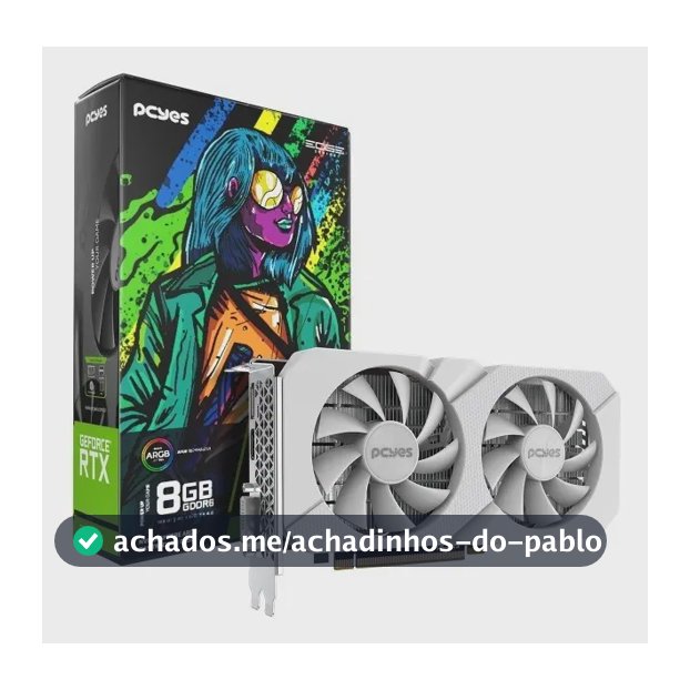 Pcyes Projeto Edge placa De Vídeo Rtx 3050 8 Gb Gddr 6