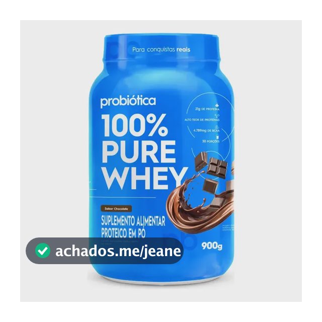 Proteína Probiótica 100% Pure Whey em pó sabor Chocolate Pro x 900g