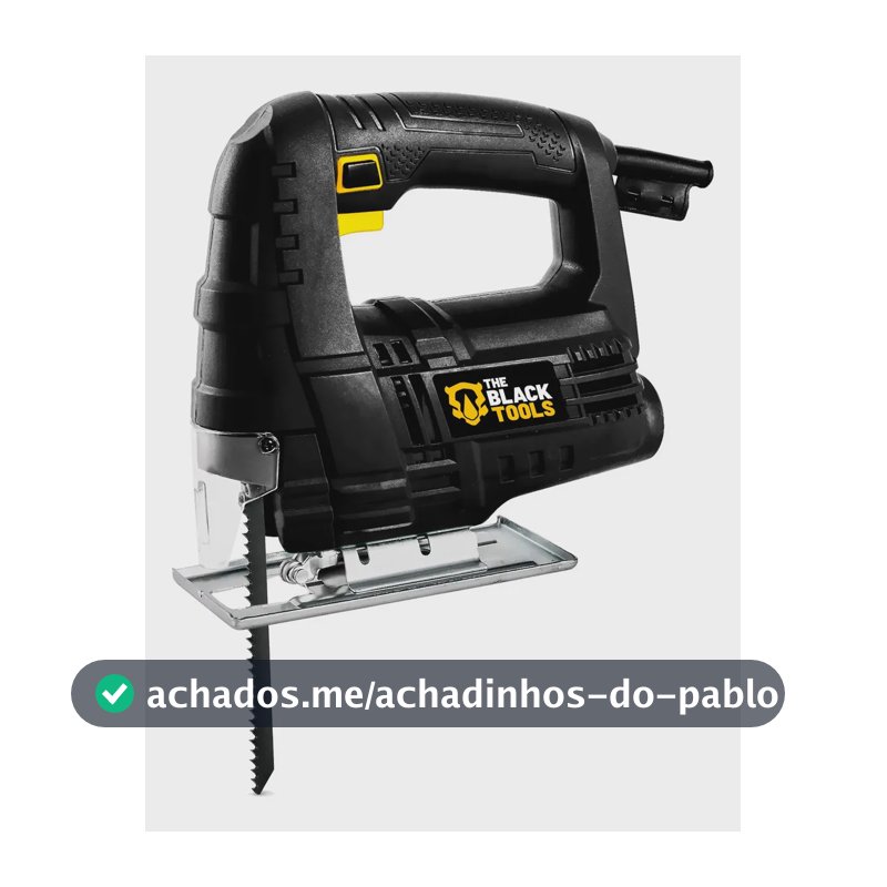 Serra Tico Tico Profissional 500w 3000 Gpm Lâmina E Protetor Bst500 The Black Tools