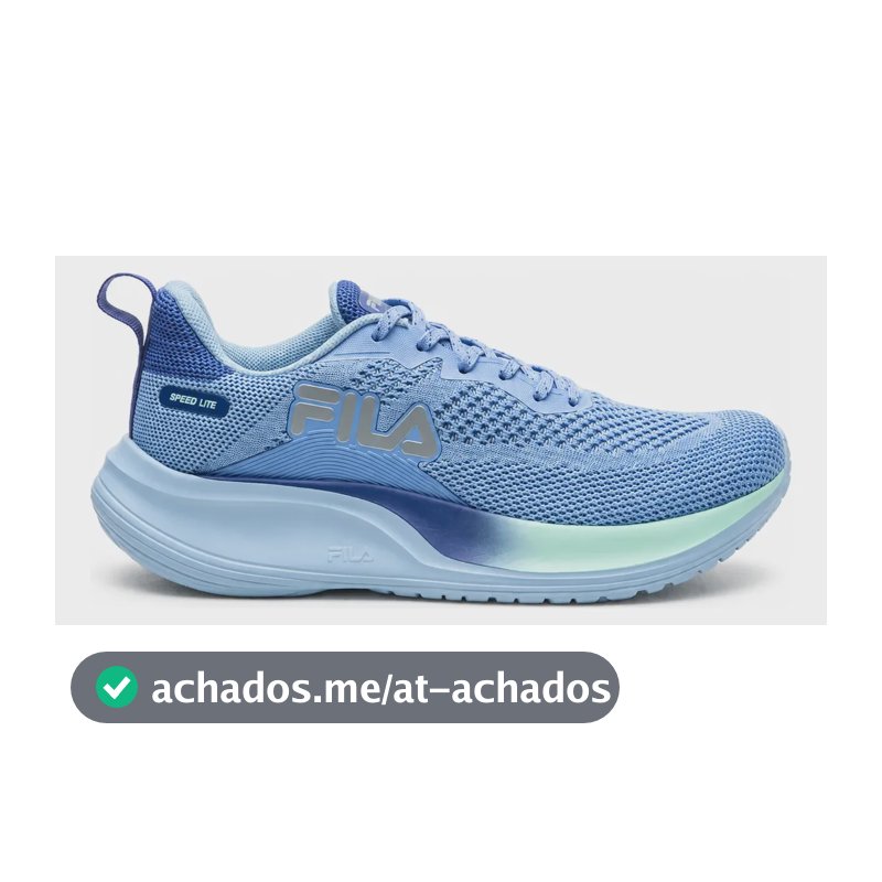 Tênis Fila Feminino Speed Lite Corrida E Treino Confortável Azul 38 Br