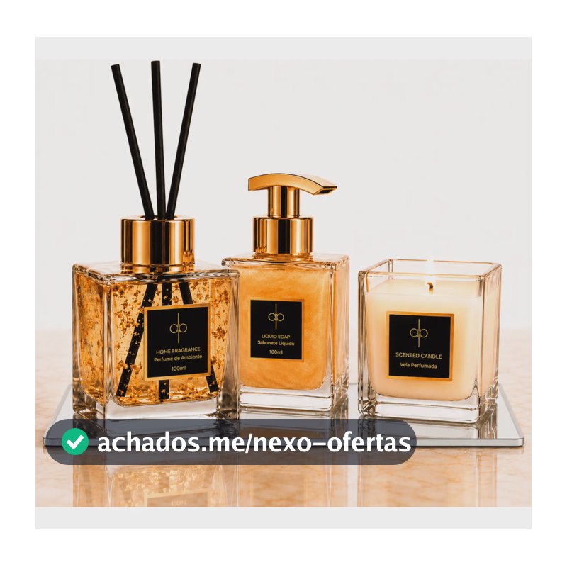Kit Lavabo + Bandeja - Gold 22k | Vanilla Salt 100ml