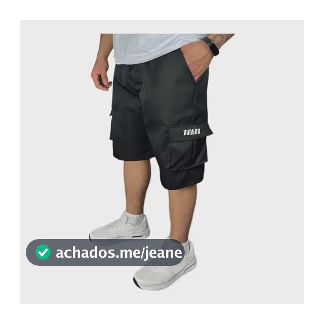 Bermuda Cargo Corta Vento Verão Masculina 5 Bolsos Skate