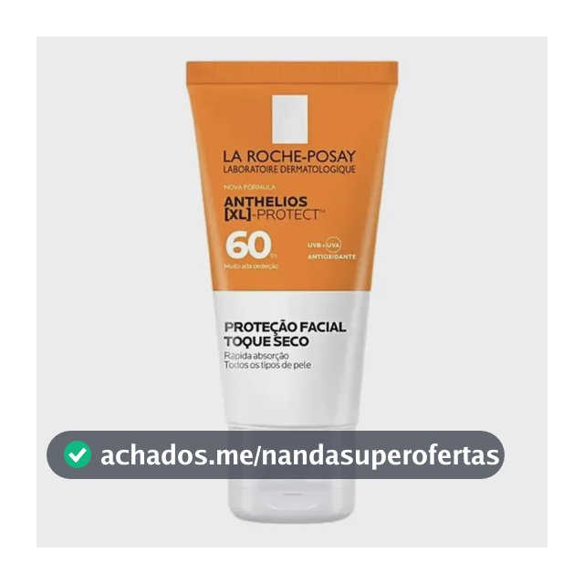 Protetor Solar Facial FPS 60 Gel Creme Oil-Free com Ação Hidratante e Antioxidante UVA/UVB para Peles Oleosas Sem Cor Anthelios XL Protect La Roche-Posay 40g