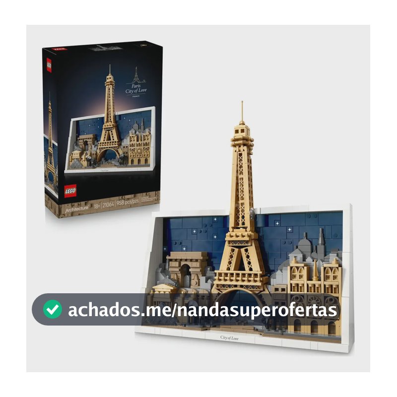 Lego Architecture Paris: Cidade Do Amor 21064 958 Peças