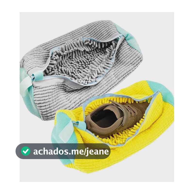 Saco Para Lavar Tênis e Sapatos Com Zíper Reforçado