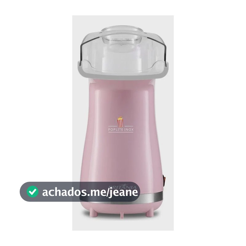 Pipoqueira Britânia Poplite Bpi01rs Inox Rosa