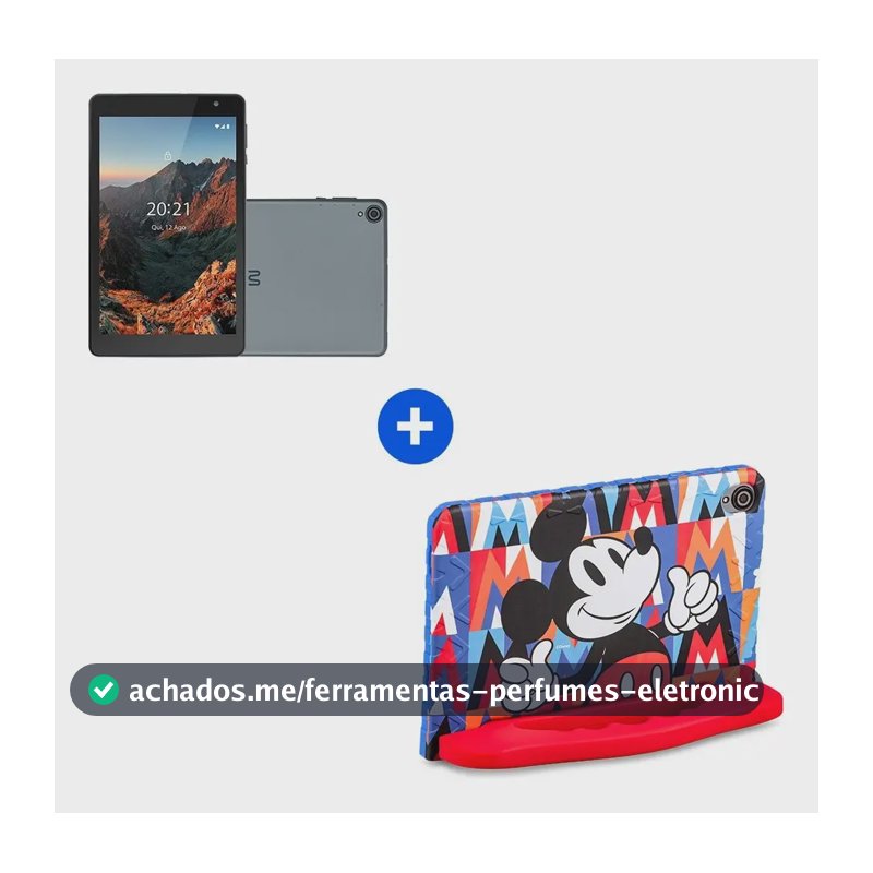 Tablet Infantil Mickey Wi-fi 6gb Ram 64gb Tela 8 Pol. Nb438 Azul