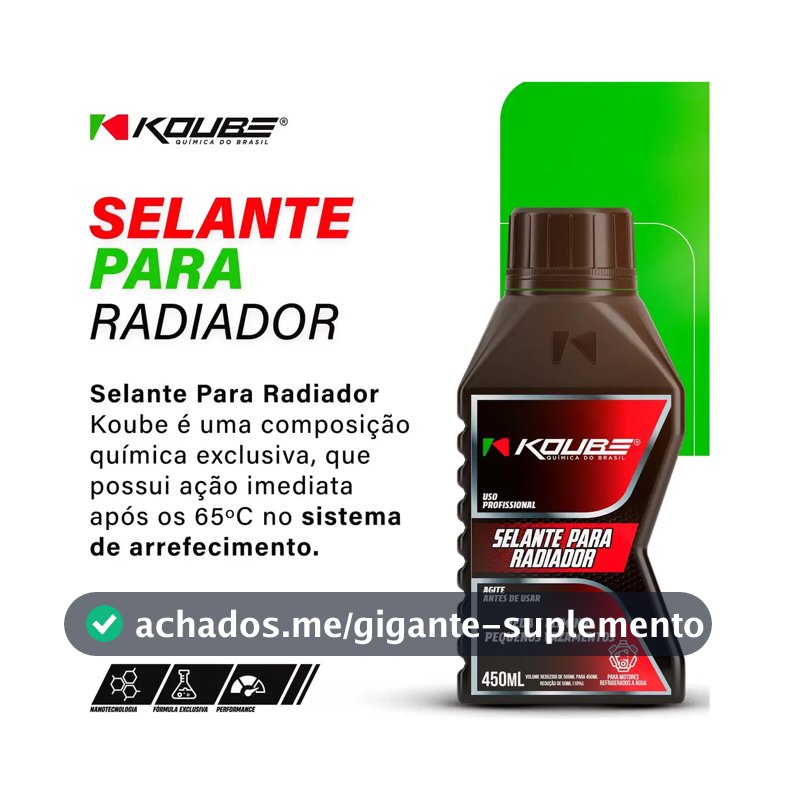 Selante Para Vedar Vazamento Radiador Pro 450ml Koube Original