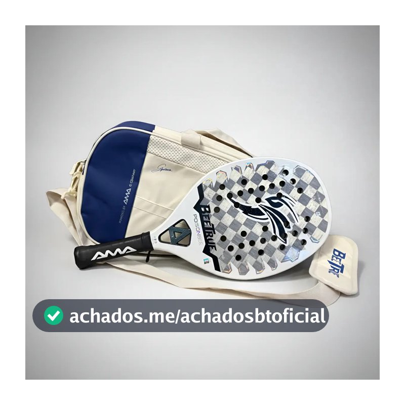 Raquete Beach Tennis Beetrue Poison Bee Ama Sport - Gigio Cariani - Número 01 do BT Brasil