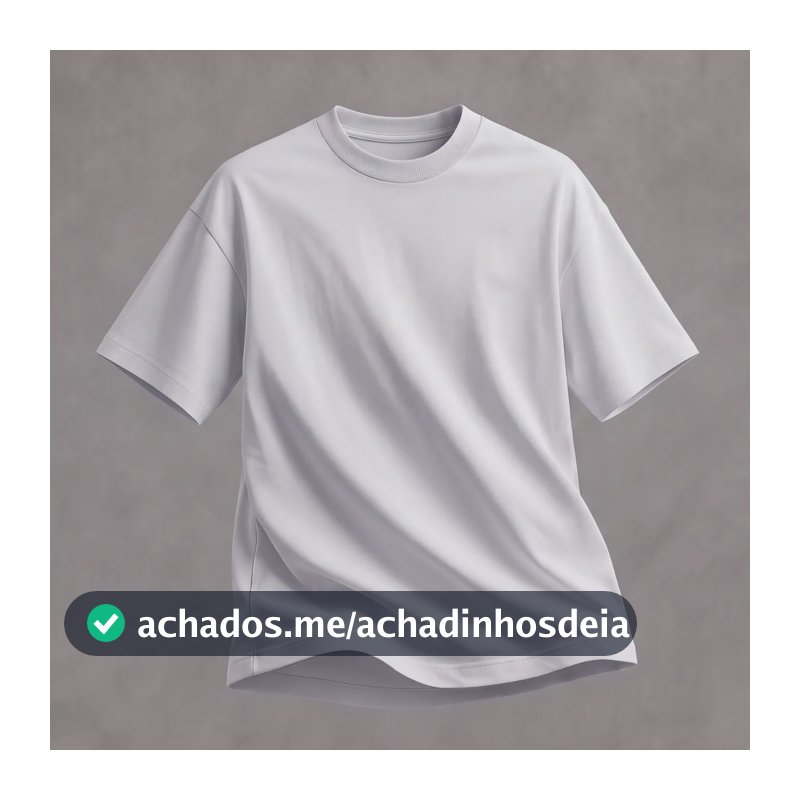Camiseta Oversized Algodão Masculina Premium Texturizada Branco Lisa-algodão M