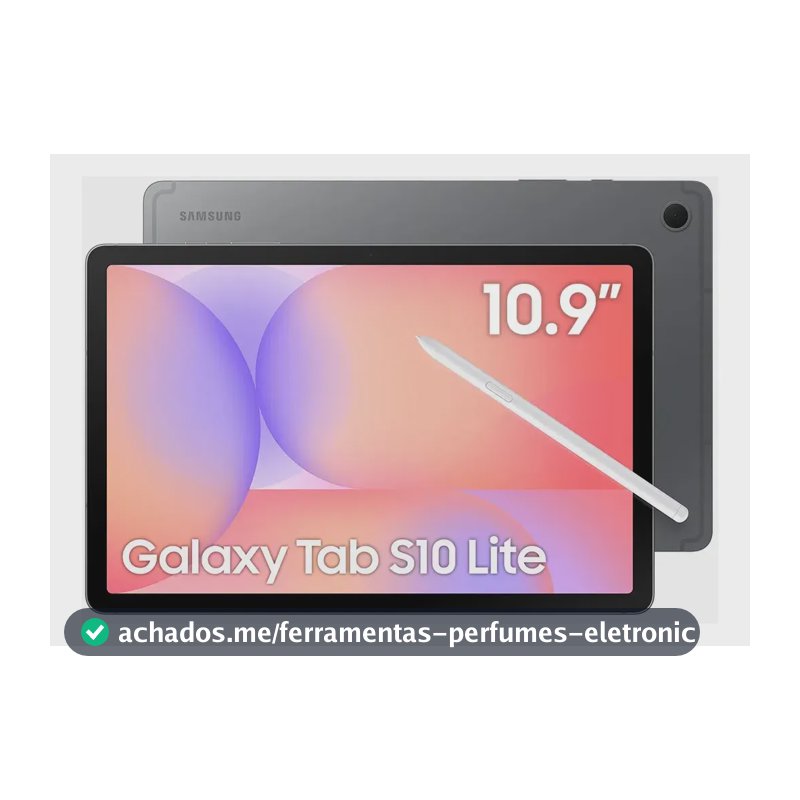 Tablet Samsung Galaxy Tab S10 Lite Wifi, 256gb, 8gb Ram, Tela 10.9 , S Pen E Capa Smartbook Cover Inclusas