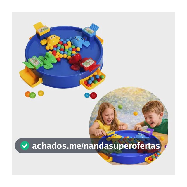 Brinquedo Jogo Sapinhos Famintos Comilão Papa Bolinhas