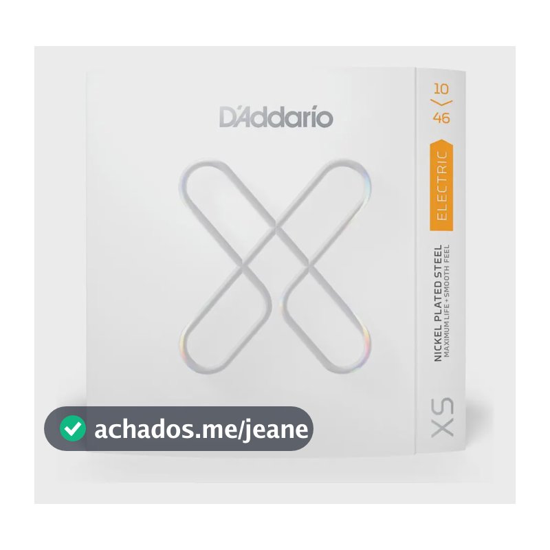 Encordoamento Guitarra .010 D'addario Xs Nickel Xse1046