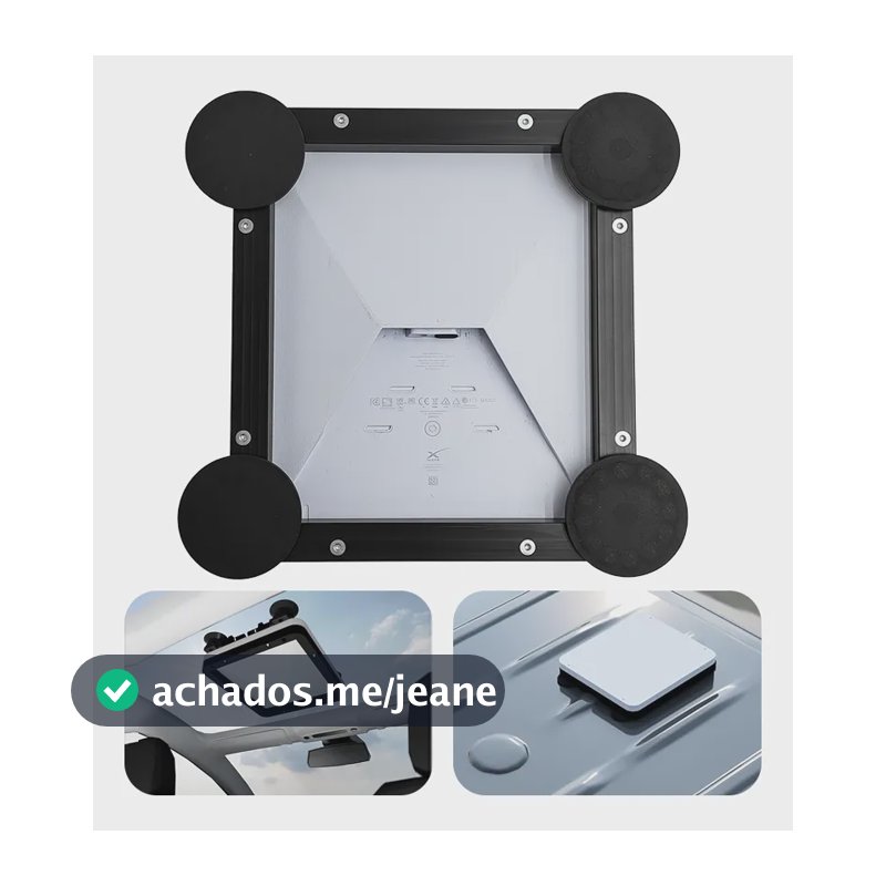 Case Veícular Externo Starlink Mini Imãs 88mm Ultra Fixação Branco