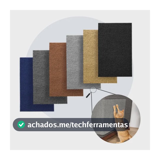 Kit 2 Arranhador Gato Protetor Sofá Adesivo Parede 50x30cm