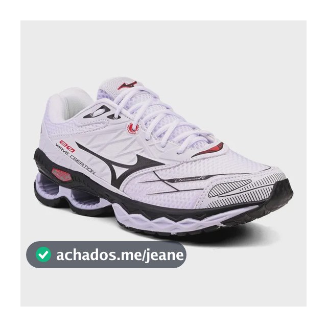 Tênis Mizuno Academia Creation Caminhada Macio Treino Oferta Mizuno Branco Preto 40 Br