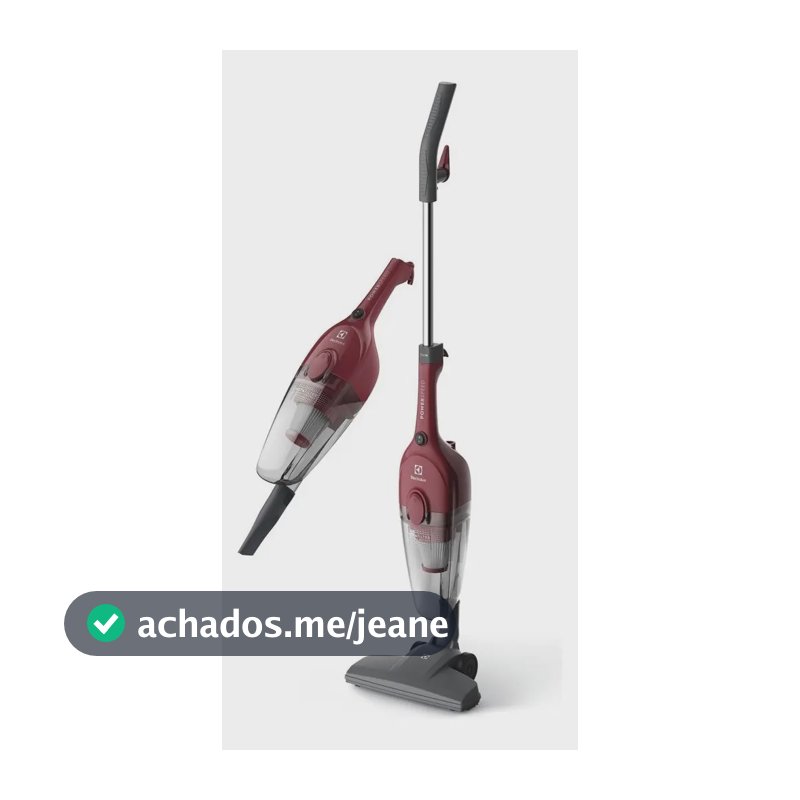 Aspirador De Pó Vertical Com Fio Portátil De Mão 2 Em 1 1100W De Potencia Com Cabo Elétrico De 5 Metros E 1,2 Litros De Capacidade Com Filtro Hepa Electrolux STK13 Vermelho