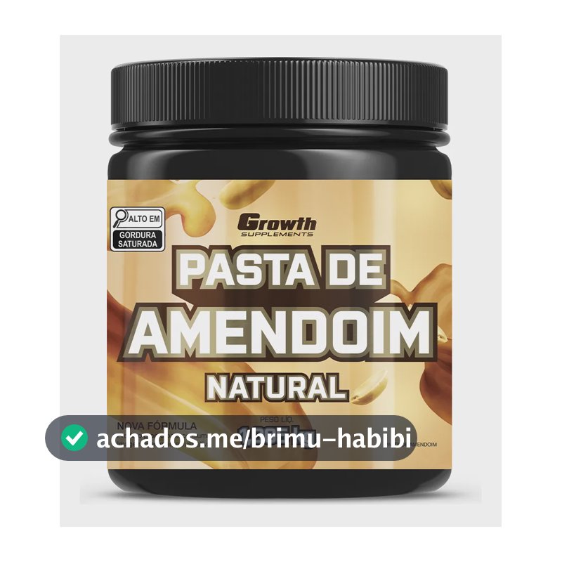 Pasta De Amendoim Integral Torrado 1kg Growth Supplements Natural