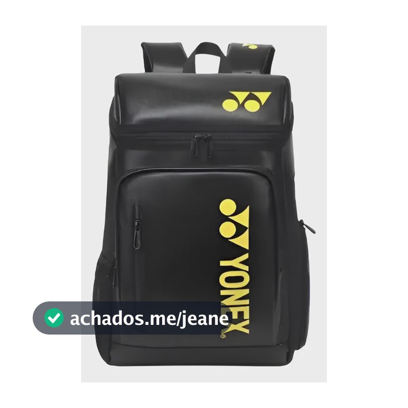 Mochila Yonex Multifuncional Para Raquetes De Tênis Preta-amarela