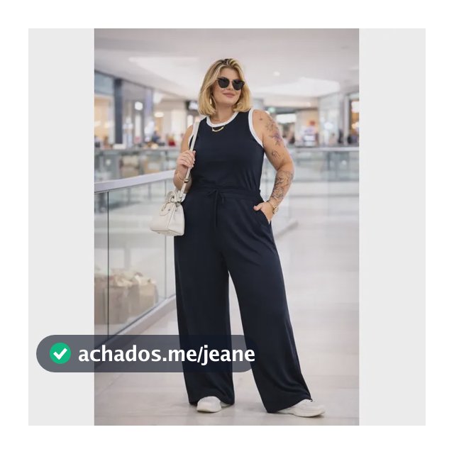 Conjunto Alfaiataria Plus Size Calça Wide Leg Regata Até G4