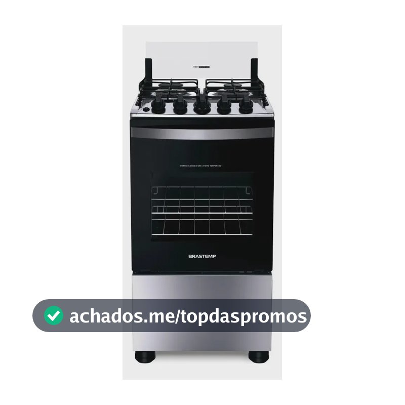 Fogão Brastemp 4 Bocas Inox Bfo4nbr - Bivolt