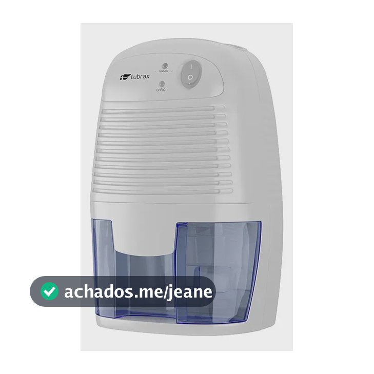 Mini Desumidificador Elétrico Antimofo 500ml Tubrax