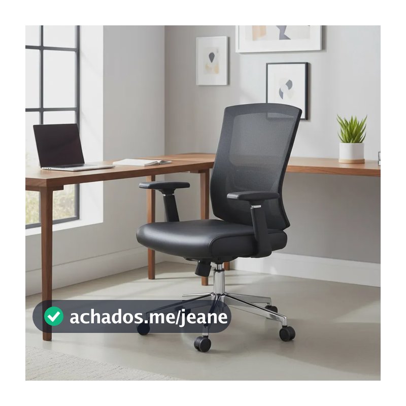 Cadeira Escritorio Ergonomica Nr17 Presidente Giratoria Pro Cor Preto Material Do Estofamento Tela Mesh
