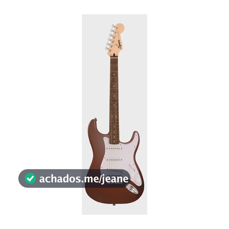 Guitarra Fender Squier Debut Stratocaster Vermelha Destro Vermelho Louro Da Índia
