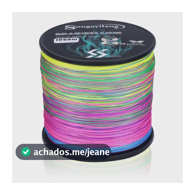 Linha Pesca Multifilamento 1000m 8 Fios Supertração X8