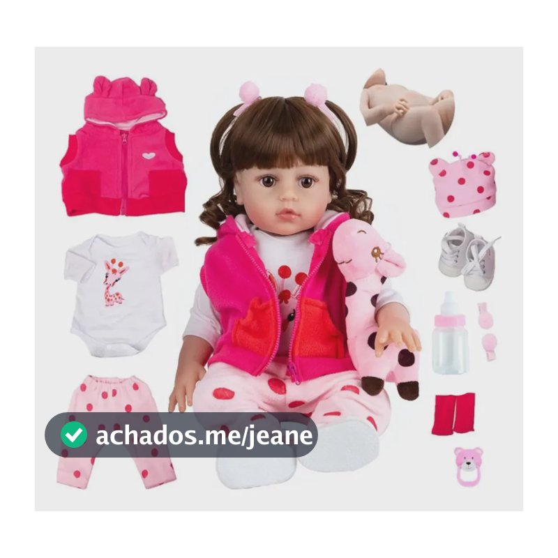 Bebê Reborn Boneca Sweetie 48cm Realista Presente Premium