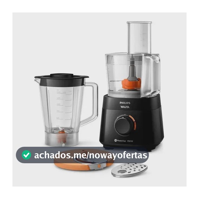 Processador Philips Walita powerchop ri7301 750w capacidade 1,5 litros preto