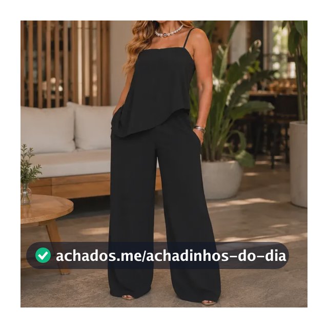 Conjunto Feminino Completo Look Calça E Blusa Clássico