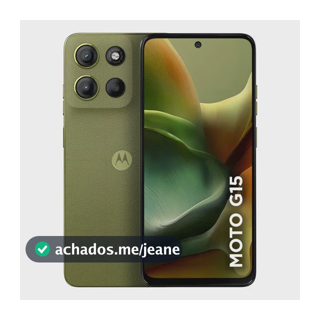 Smartphone Motorola Moto G15 256gb 4GB RAM + 8GB RAM Boost Camera 50mp Verde