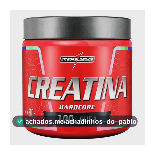Creatina Integralmédica Monohidratada Hardcore em pó Sem sabor x 300g