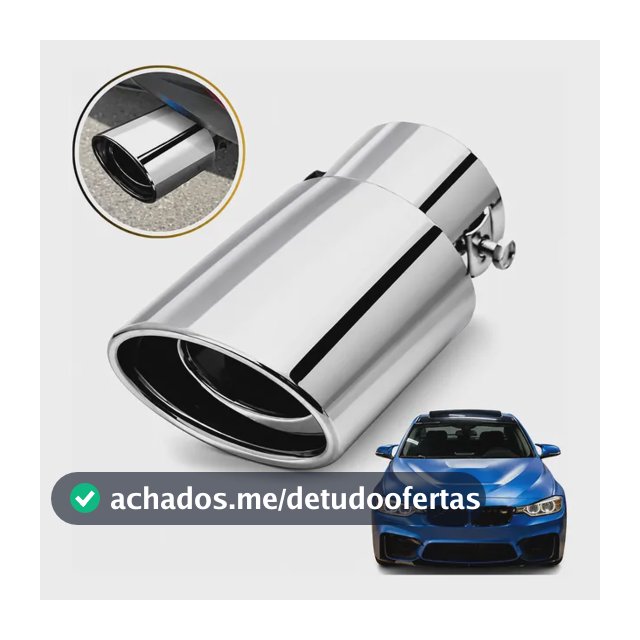 Ponteira Universal Escapamento Cromada Esportivo Acessorios