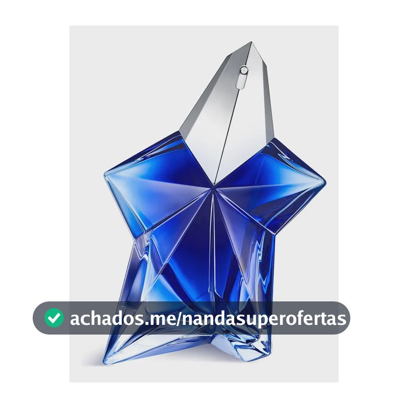 Perfume Feminino Gourmand Ambarado com Pistache e Baunilha Eau de Parfum Recarregável Angel Stellar Mugler 100ml