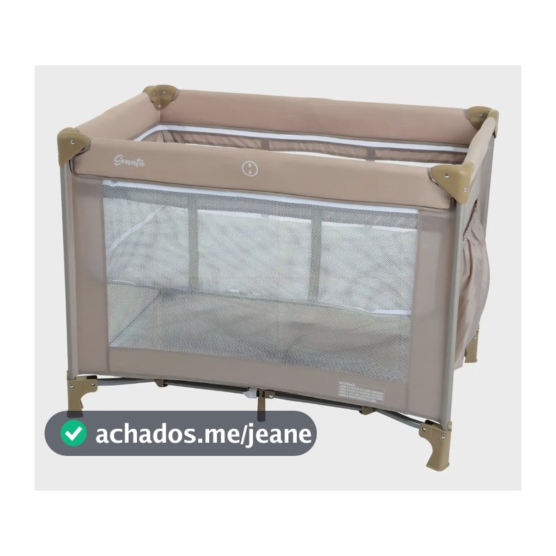 Burigotto Berço Portátil Sonata Beige, Cor Bege