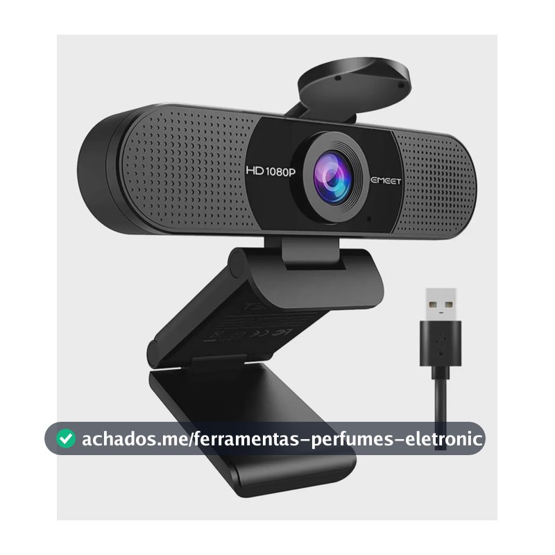 EMEET C960 Webcam 1080P Camera Para Pc Streaming Microfone Full HD Video Conferencia
