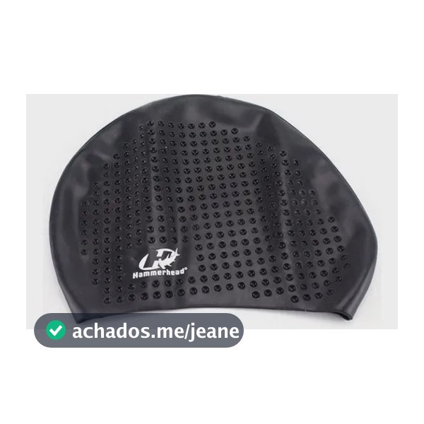 Touca De Natação Hammerhead Silicone Soft Xl Preto St