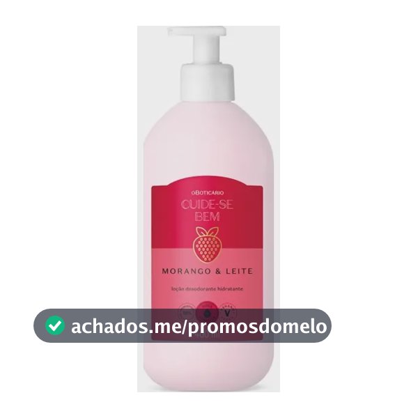 Hidratante Cuide-se Bem Morango E Leite 400ml O Boticário