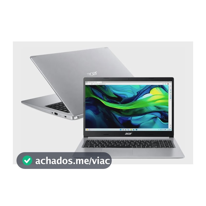 Notebook Acer Aspire 5 Ryzen 5 5500u 16gb Ram 512gb Nvme Prateado