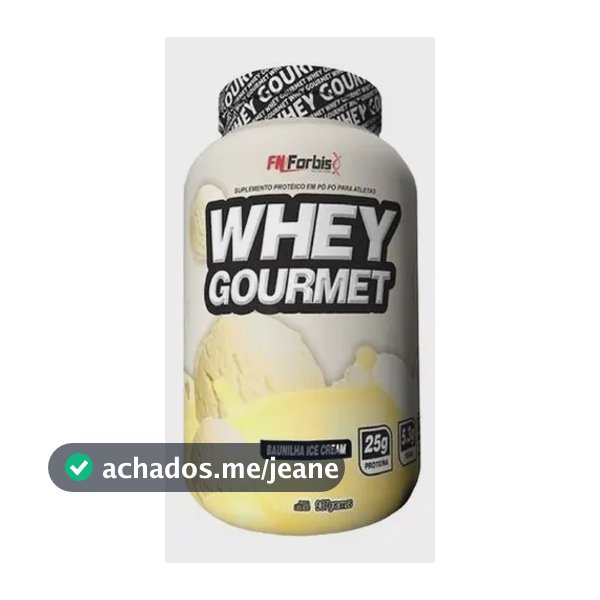Whey Protein Gourmet 23g Proteínas Pote De 907g Sabor Baunilha FN Forbis