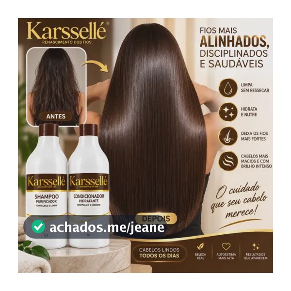 Kit Shampoo 1l + Condicionador 1l Collagen Karssellé