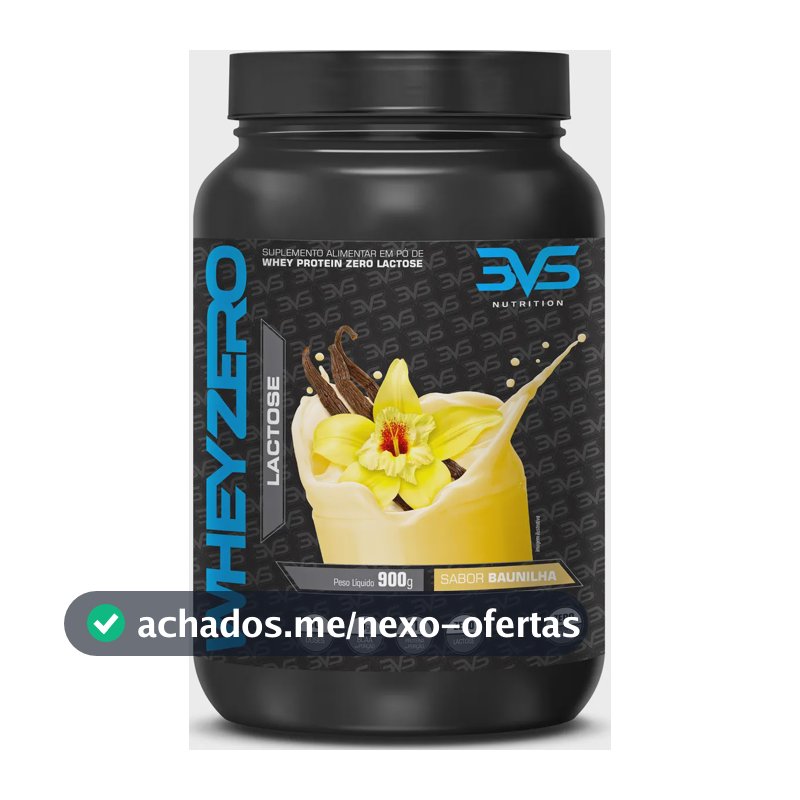 Whey Zero Lactose 900g Sabor: Baunilha - Fórmula Exclusiva com 21g De Proteína Por Dose