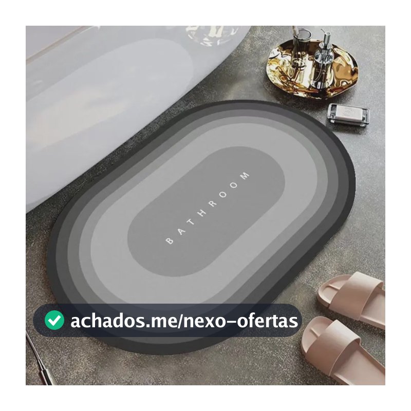 Tapete Antiderrapante Oval Para Banheiro - Sortida Seguro