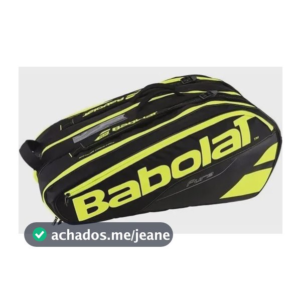 Bolsa de raquete de tênis Babolat Pure X 12 - Olivos Sports Station - cor preta