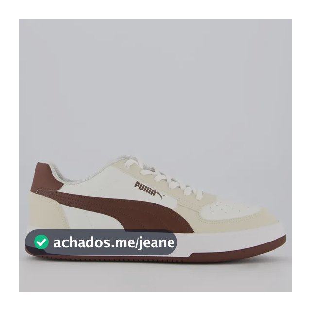 Tênis Puma Caven 2.0 Bdp Off White E Marrom