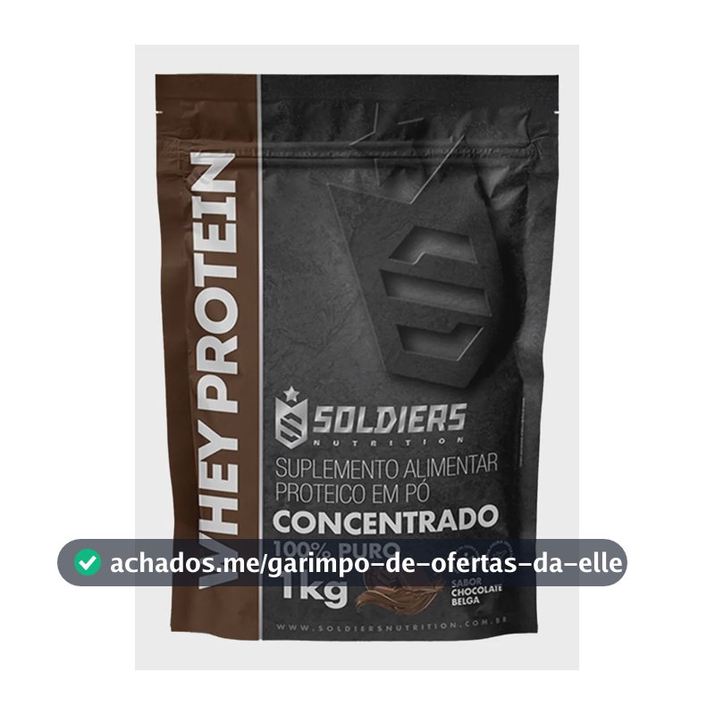 Proteína Soldiers Nutrition Suplementação Whey Protein em pó sabor Chocolate x 1kg